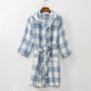Kids' Plaid Hooded Cotton Bathrobe - image 8
