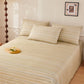 Rustic Cotton Linen Stripe Bedspread - image 1