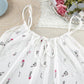 White Floral Sleeveless Lounge Slip Dress - image 4