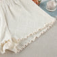Beige Jacquard Cami Shorts pajama Set - image 10