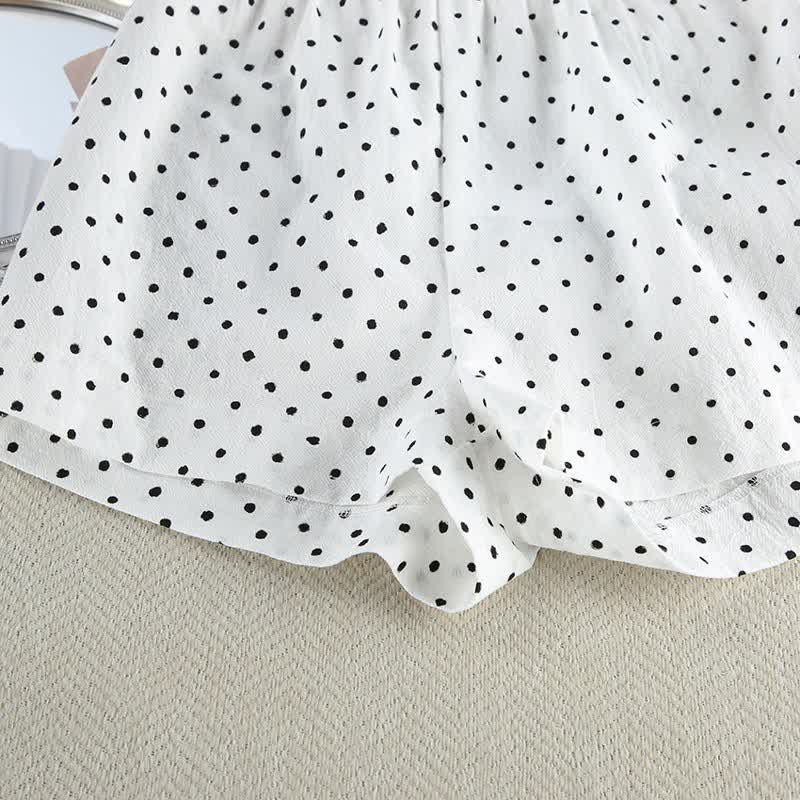 Polka Dot Cotton Kimono Pajama Set - image 9
