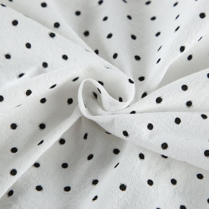 Polka Dot Cotton Kimono Pajama Set - image 10