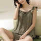 Olive Floral Ruffle Cami Pajama Set - image 4