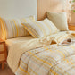 Soft Plaid Pure Summer Bedding Set - image 2