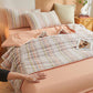Soft Plaid Pure Summer Bedding Set - image 7