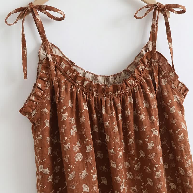 Ginkgo Biloba Leaf Cami Pajama Set - image 4