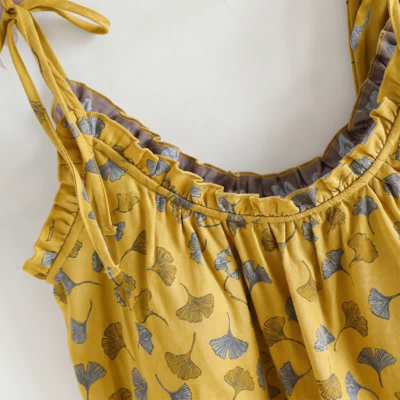 Ginkgo Biloba Leaf Cami Pajama Set - image 10