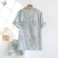 Abstract Print Cotton Gauze Lounge Set - image 4