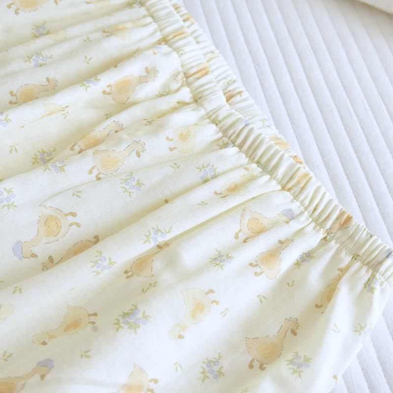 Cotton Duck Print Three Piece Loungewear - image 11
