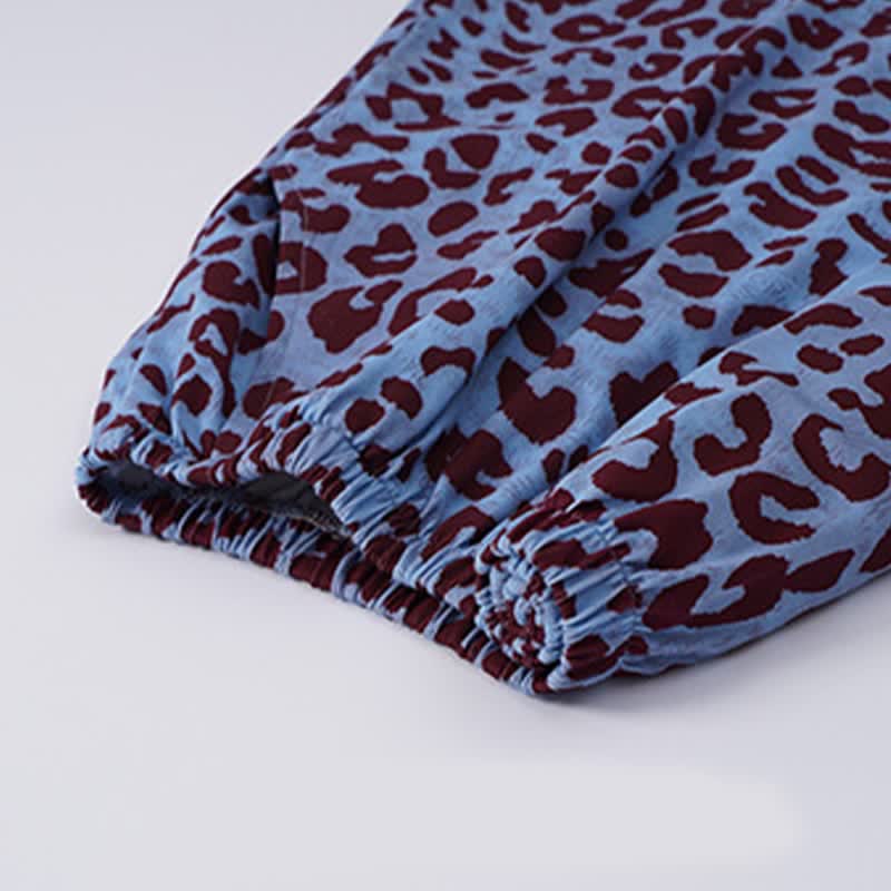Blue Leopard Print Cami Loungewear Set - image 7