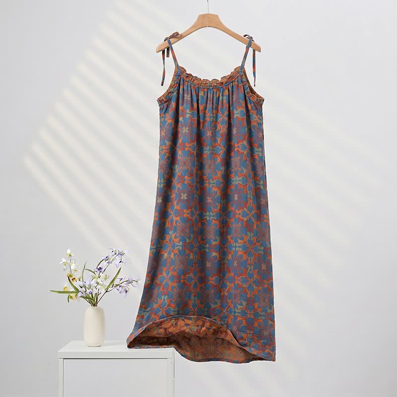 Vintage Boho Cotton Cami Night Dress - image 3