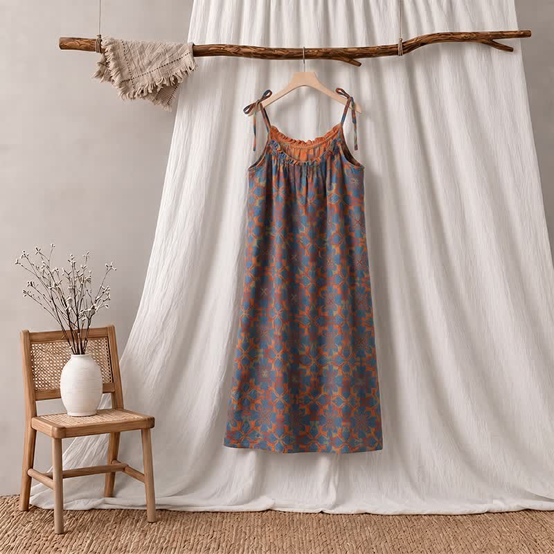Vintage Boho Cotton Cami Night Dress - image 7