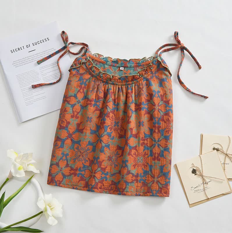 Vintage Boho Cotton Cami Night Dress - image 6