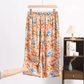 Vintage Botanical Print Cropped Pajama Pants - image 2
