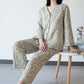 Soft Floral Cotton Button Front Pajamas - image 4