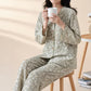 Soft Floral Cotton Button Front Pajamas - image 5