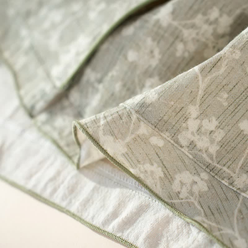 Soft Floral Cotton Button Front Pajamas - image 9