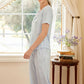 Soft Leopard Print Lace Trim Pajamas - image 3