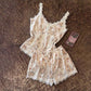 French Floral Cotton Lace Loungewear Set - image 3