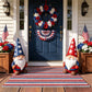 Patriotic Americana Stripe Outdoor Rug - Red & White & Blue - C - 31" x 47" - image 6