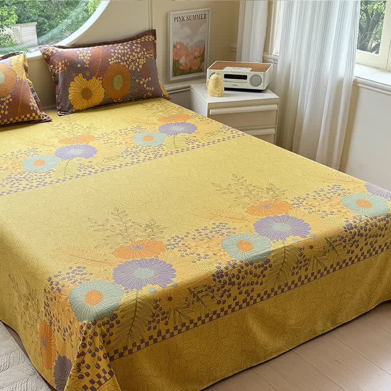 Sunflower Cotton Double Gauze Bedding Set(4PCS) - image 2