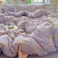 Dusty Purple Rose Cotton Gauze Bedding(4PCS) - image 4