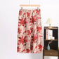 Red Floral Cropped Sleep Pants - image 2