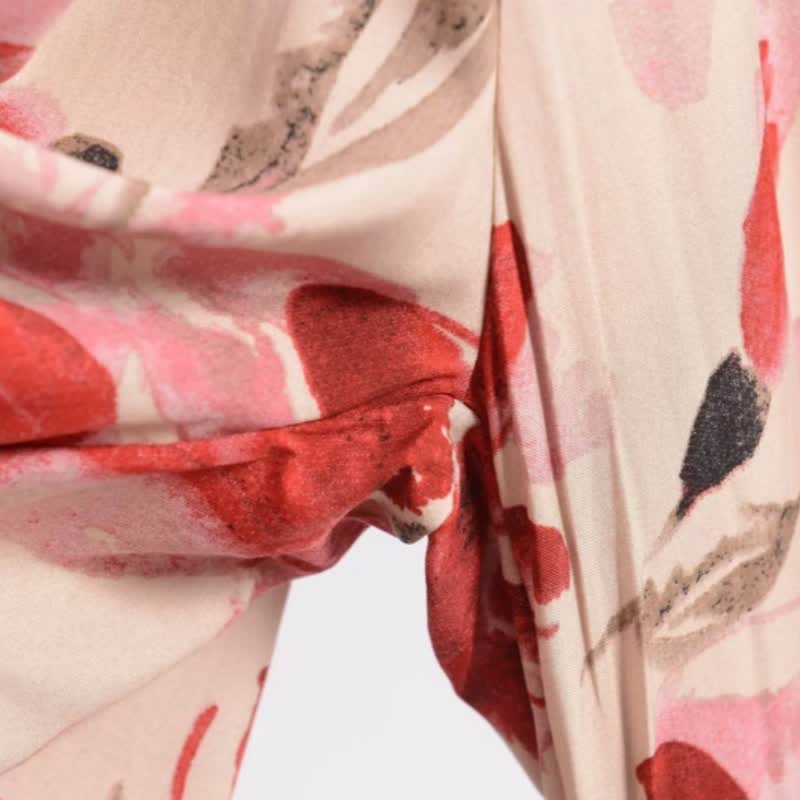 Red Floral Cropped Sleep Pants - image 6