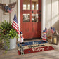 Let Freedom Ring Patriotic Crystal Velvet Entryway Rug - image 1