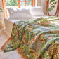 Reversible Floral 4-Layer Cotton Gauze Blanket Quilt - image 5