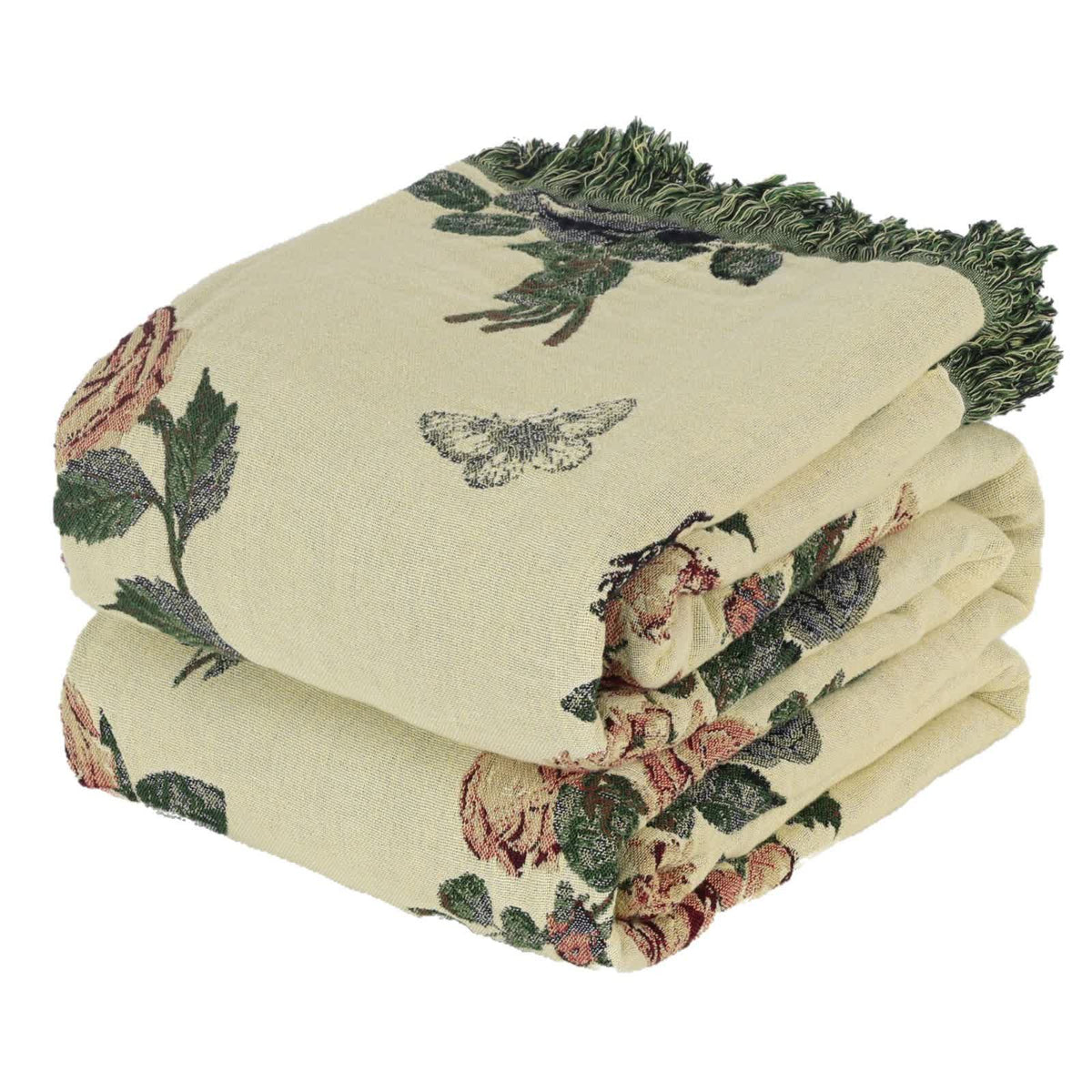 Romantic Rose Cotton Gauze Bedspread Quilt - image 5