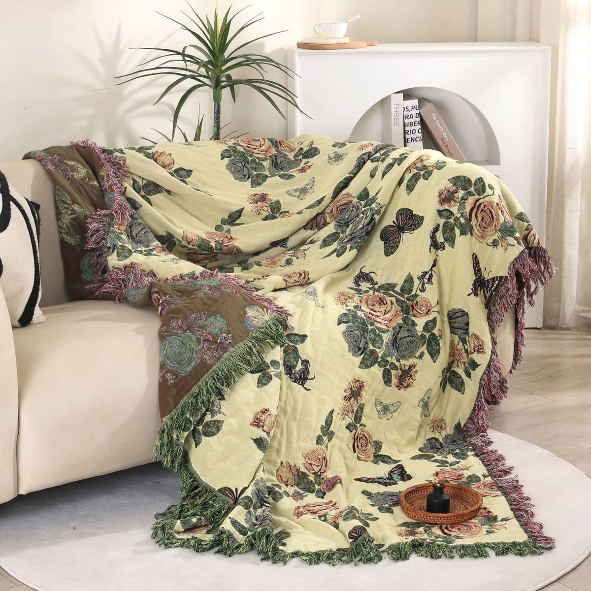 Romantic Rose Cotton Gauze Bedspread Quilt - image 3