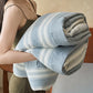 Light Blue Striped Double Gauze Bedding Set - image 1