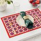Festive Modern Red & Blue Plaid Table Placemat - image 4