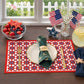 Festive Modern Red & Blue Plaid Table Placemat - image 3