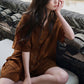 Rust Brown Matching Couple Cotton Pajamas - image 8