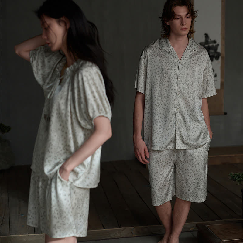 His & Hers Silky Satin Loungewear Set - image 2