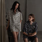 Matching Couple Irregular Stone Print Pajamas - image 0