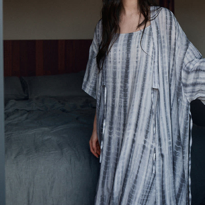 Matching Couple Tie Dye Stripe Sleepwear Set - image 6