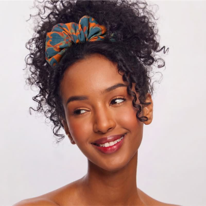 Boho Floral Scrunchies 3pc Set - image 2