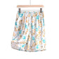 Floral Ginkgo Leaf Cotton Elastic Waist Lounge Skirt - image 5