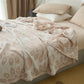 Vintage Floral Cotton Muslin Blanket Quilt - image 2