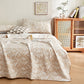 Botanical Palm Leaf Cotton Muslin Blanket Quilt - image 1