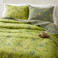 Vintage Green Floral Cotton Bedspread - image 2
