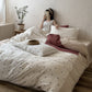 Cherry Gingham Washed Cotton Soft Cozy Bedding Set - image 3