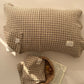 Vintage Grid Double Gauze Cotton Pillow Cover - 20'' × 30'' - Cream - 2PCS - image 4