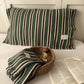 Vintage Stripe Woven Gauze Cotton Pillow Cover - 20" x 30" - Green - 2PCS - image 4