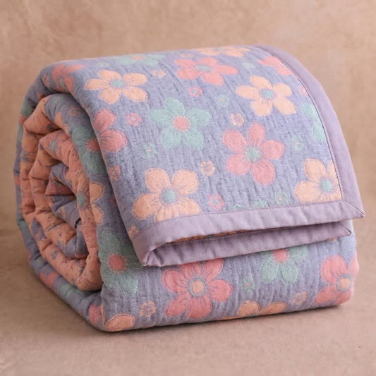 Ownkoti Ditsy Floral 3-layer Gauze Bedspread Quilt - Quilt - King - image 0