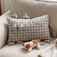 Plaid Cat Face Buckwheat Filled Pillow - image 5