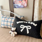 Soft Washed Cotton Bow Plaid Bedding Set - image 2